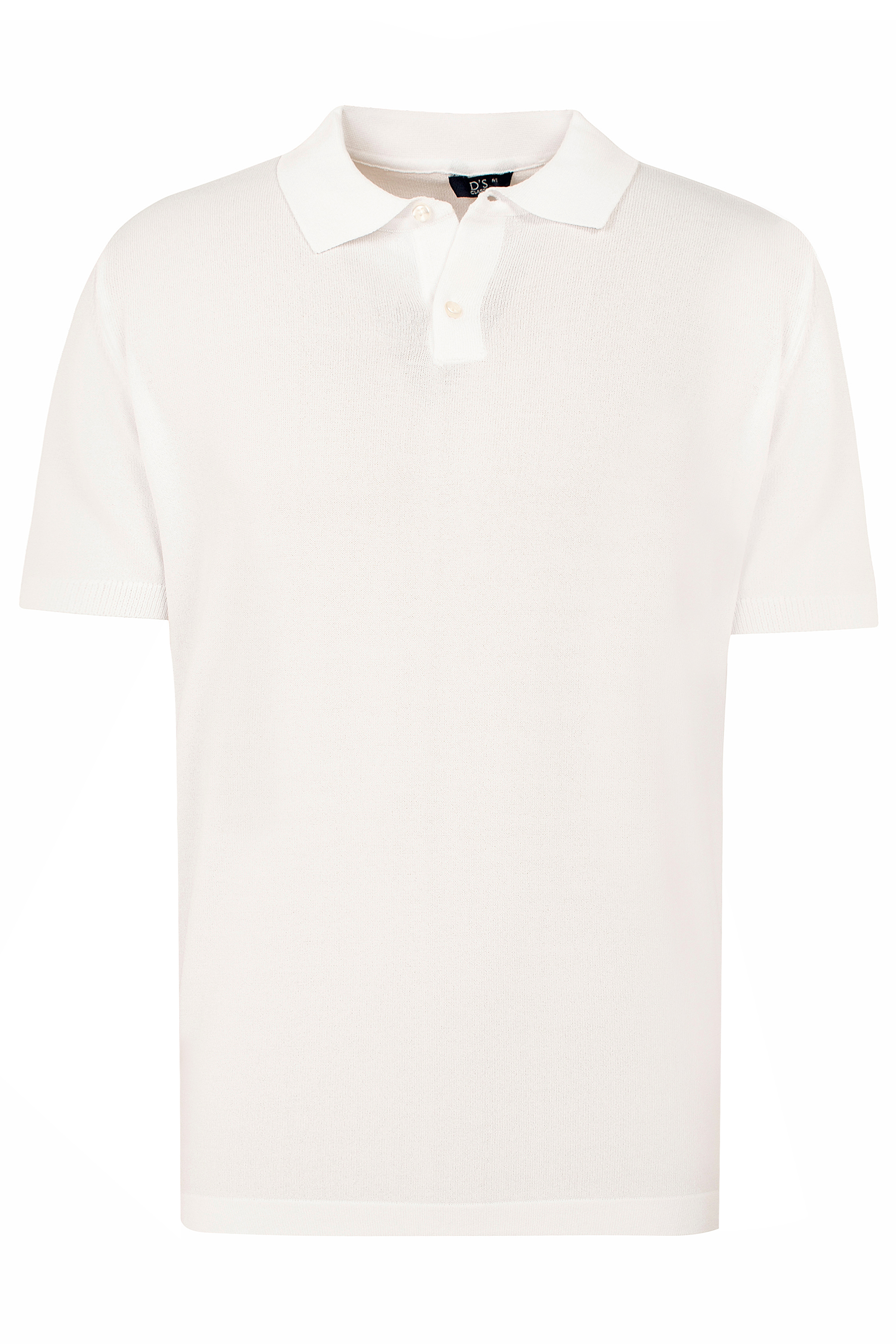 Ds Damat Slim Fit Beyaz Düz Örgü Rayon T-shirt. 1