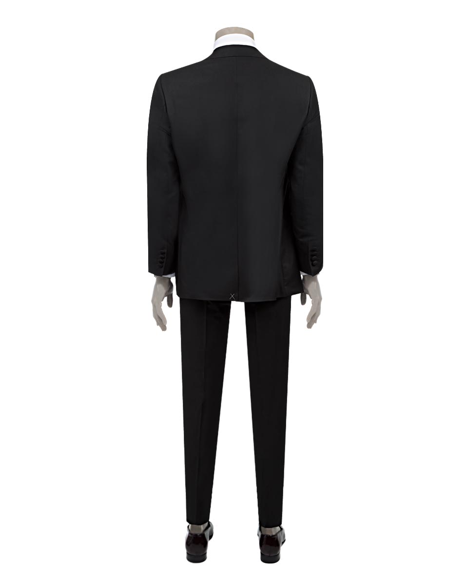 Ds Damat Slim Fit Siyah Düz Smokin Takım Elbise. 2