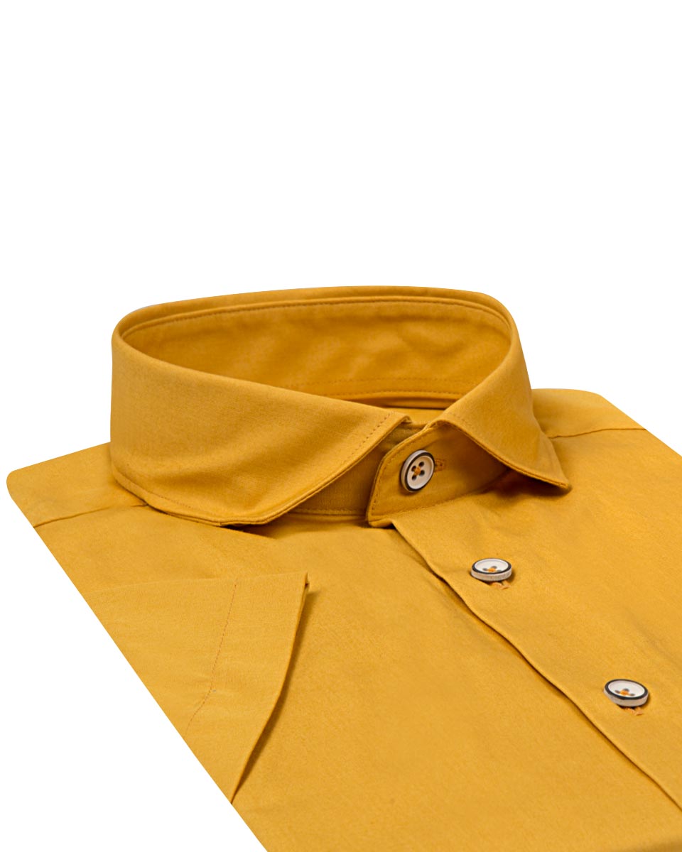 Ds Damat Twn Slim Fit Sarı Gömlek. 2