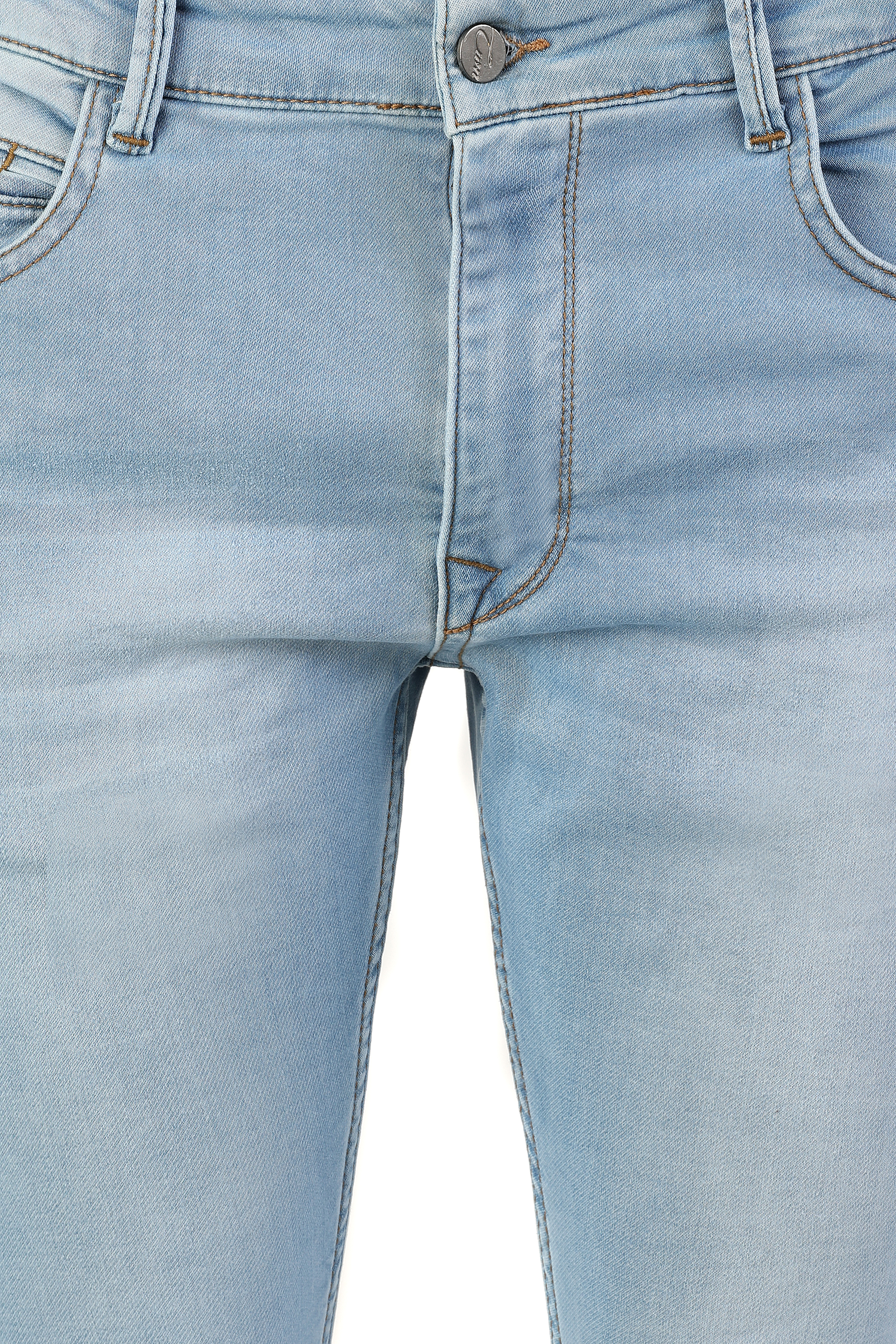Ds Damat Twn Super Slim Fit Mavi Taşlı Denim Pantolon. 2