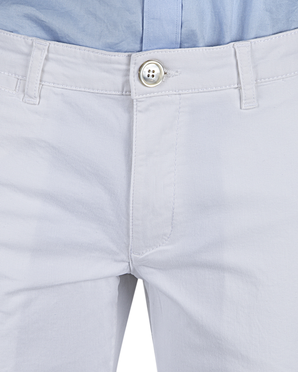 Ds Damat Slim Fit Beyaz Düz Chino Pantolon. 2