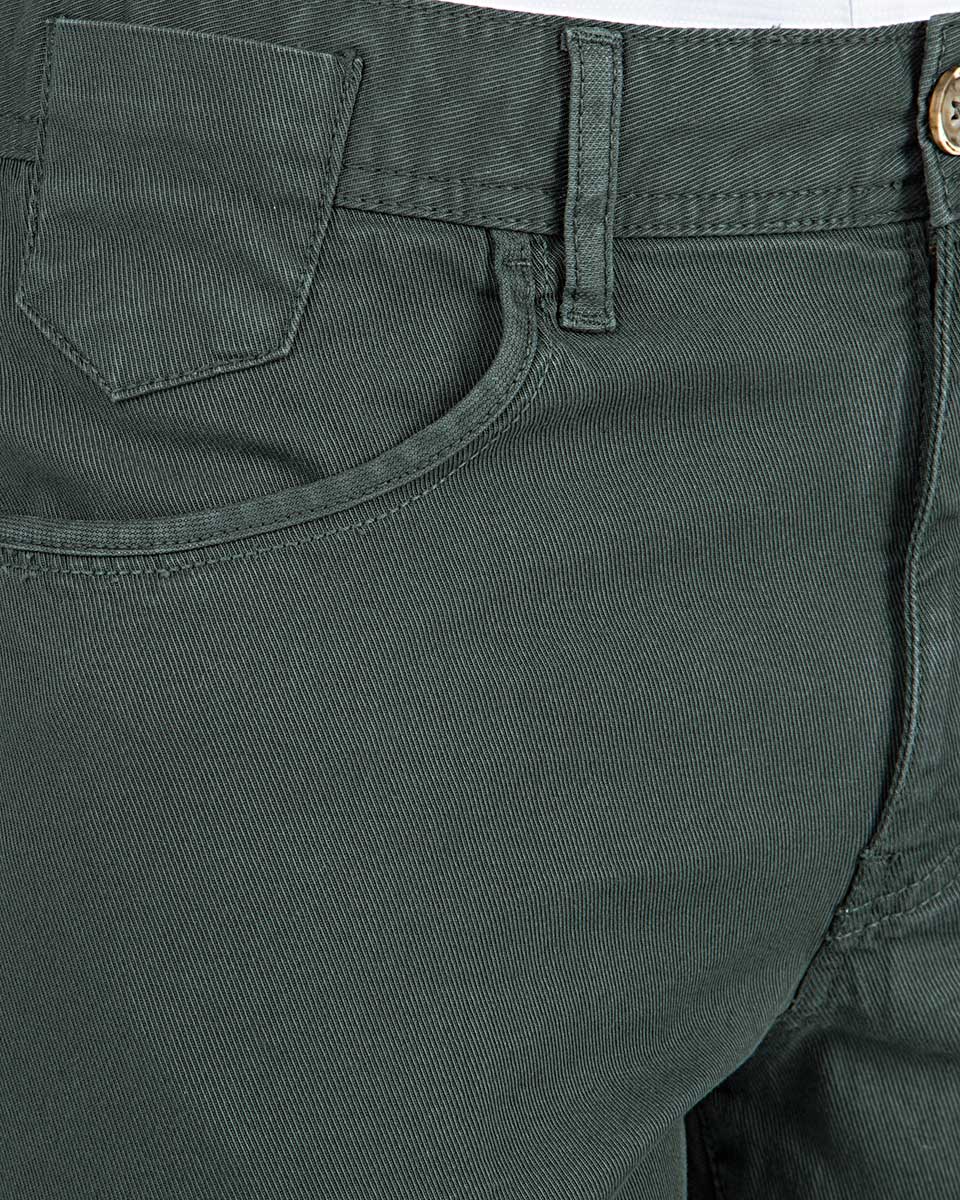 Ds Damat Slim Fit Yeşil Chino Pantolon. 4