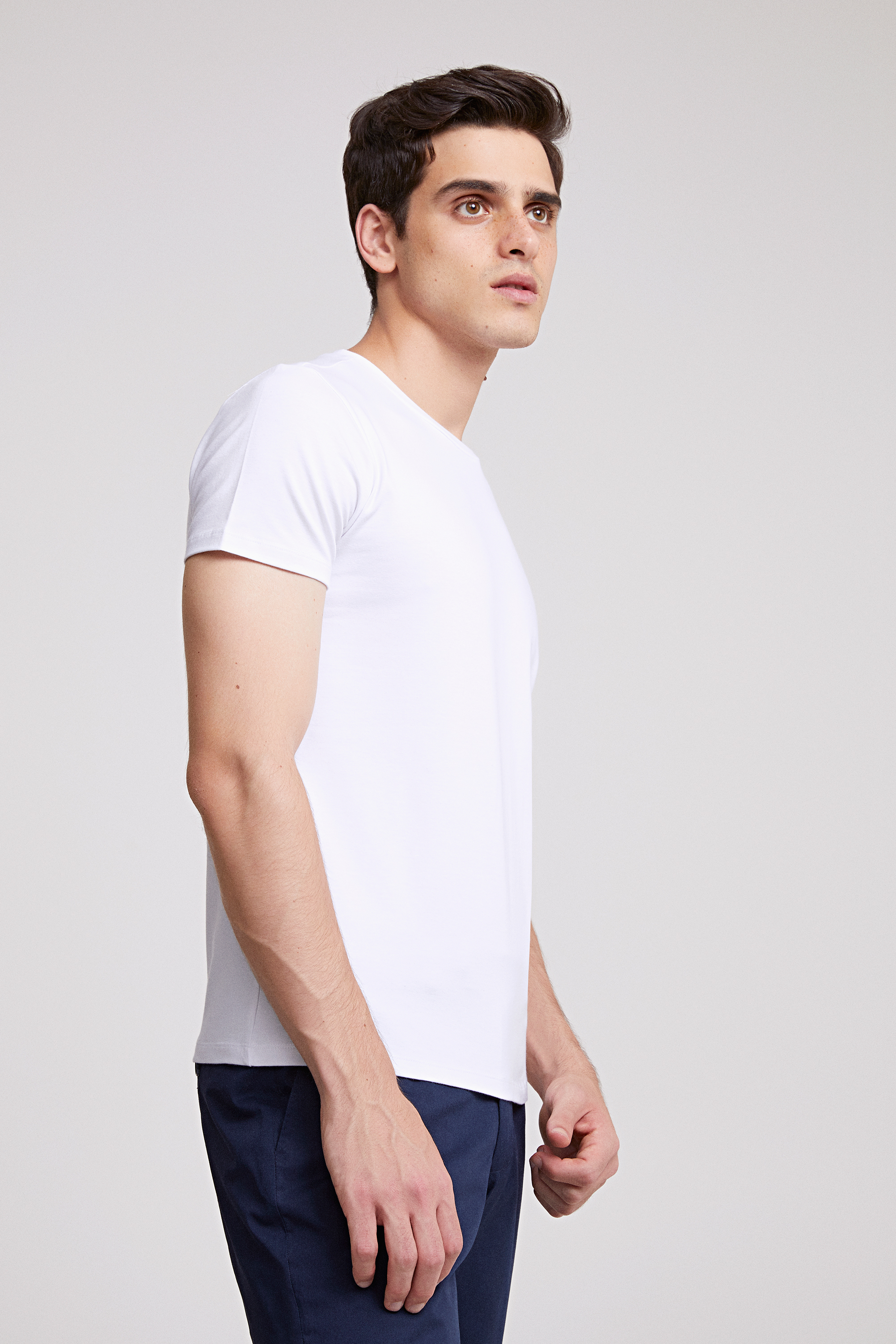 Ds Damat Slim Fit Beyaz T-shirt. 3