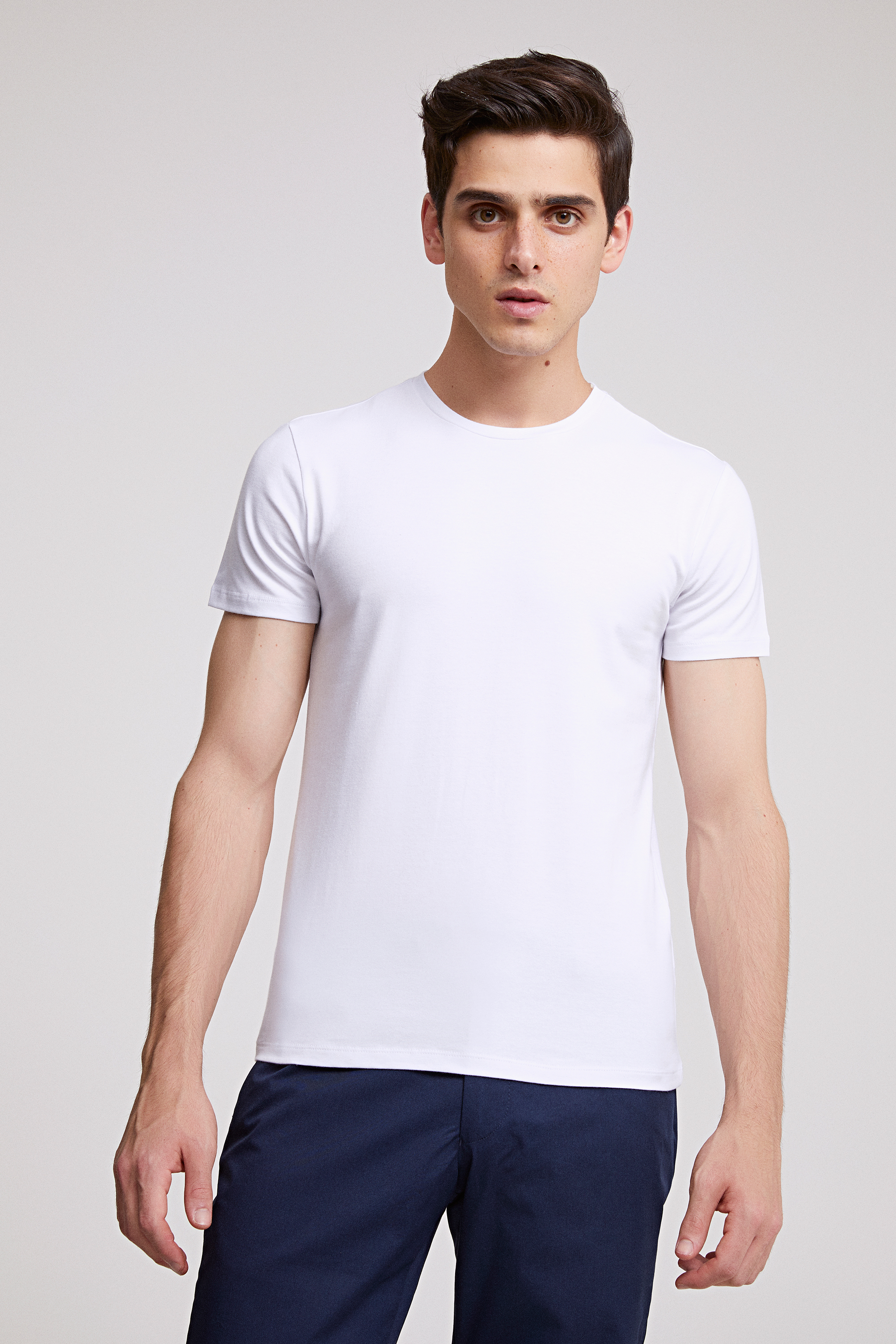 Ds Damat Slim Fit Beyaz T-shirt. 2