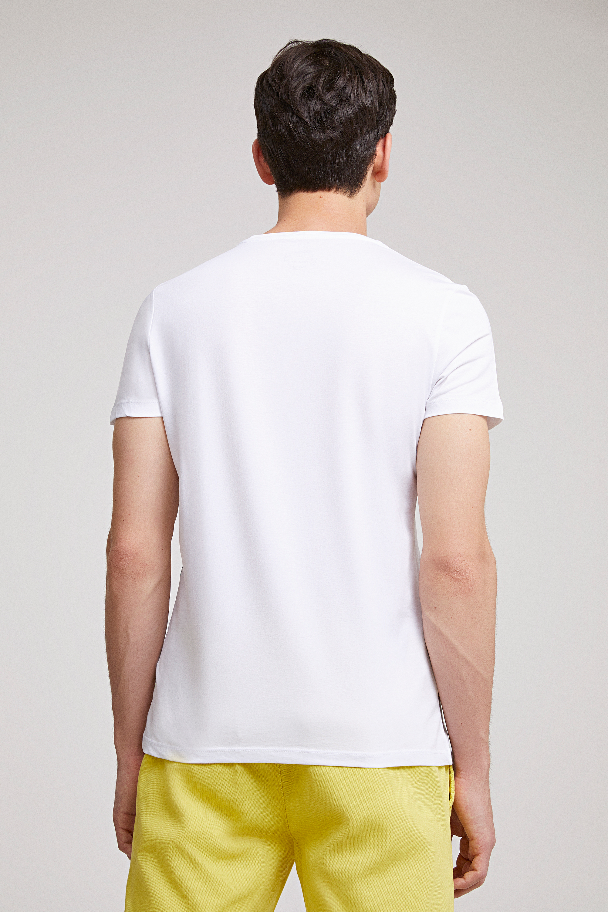 Ds Damat Twn Slim Fit Beyaz Baskılı T-shirt. 3