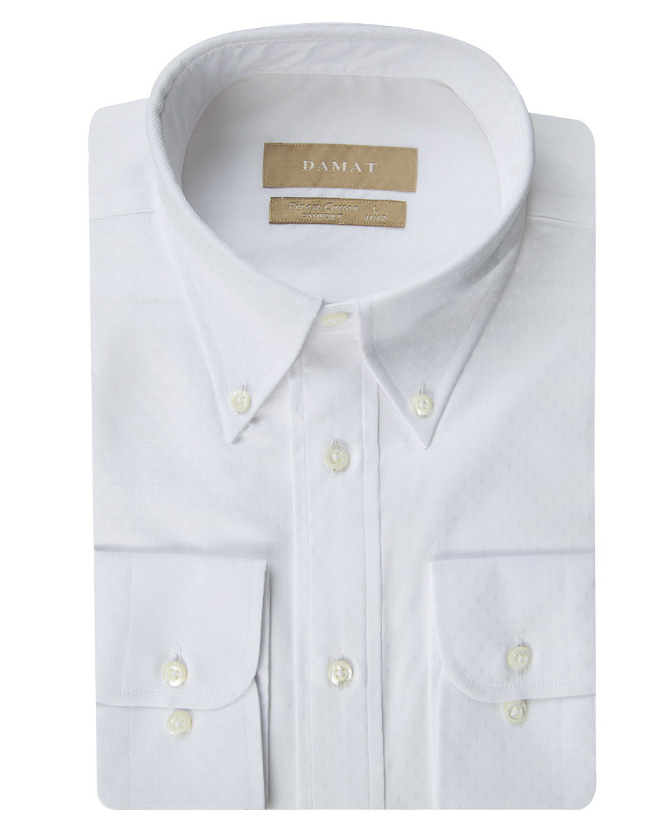 Damat Tween Damat Comfort Beyaz Desenli Gömlek. 1