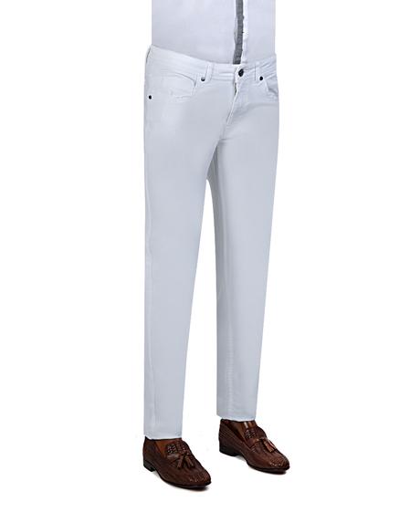 Tween Super Slim Fit Beyaz Denim Pantolon - 8681649030591 | Damat Tween