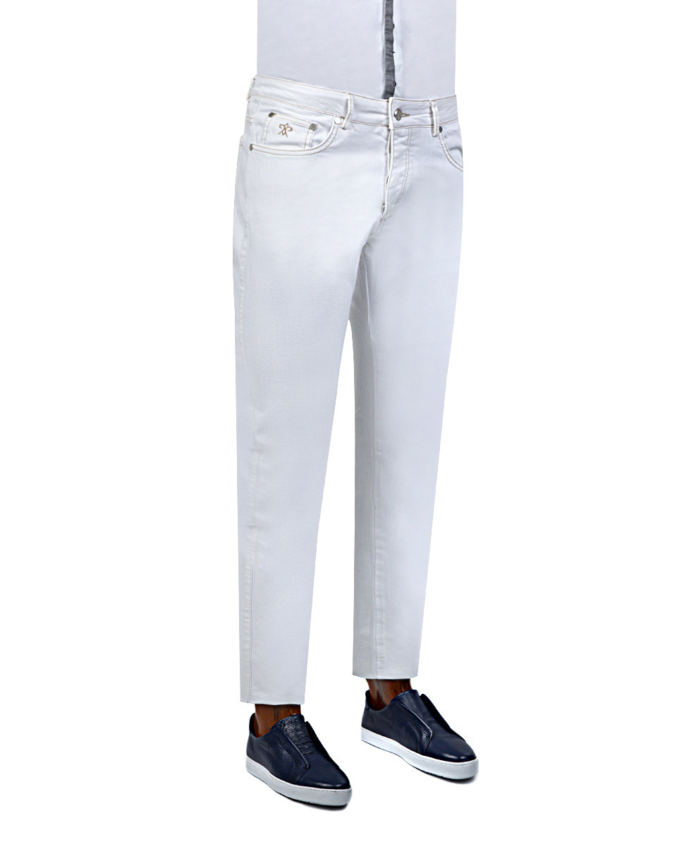 Damat Tween Damat Slim Fit Beyaz Denim Pantolon. 1