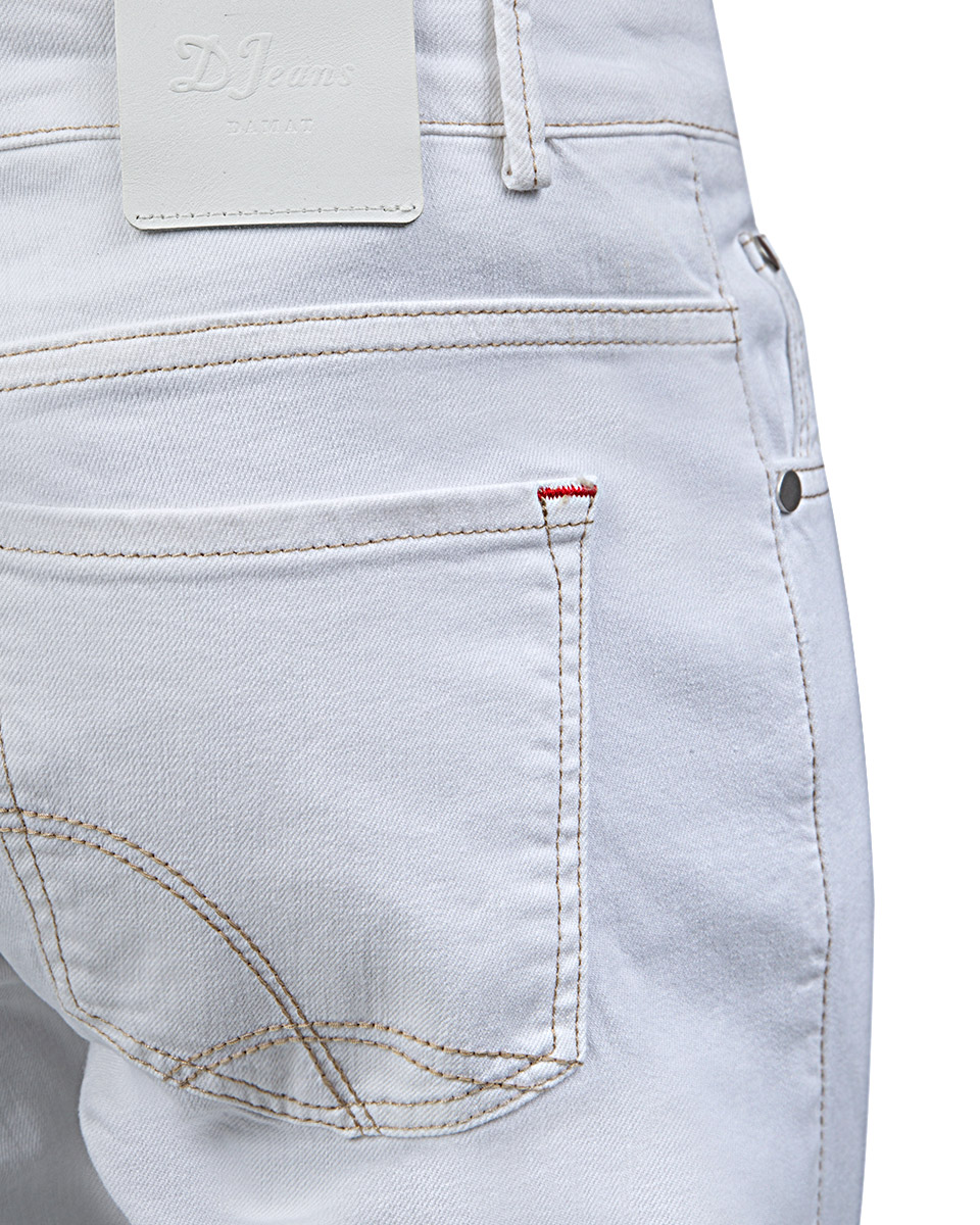 Damat Tween Damat Slim Fit Beyaz Denim Pantolon. 3