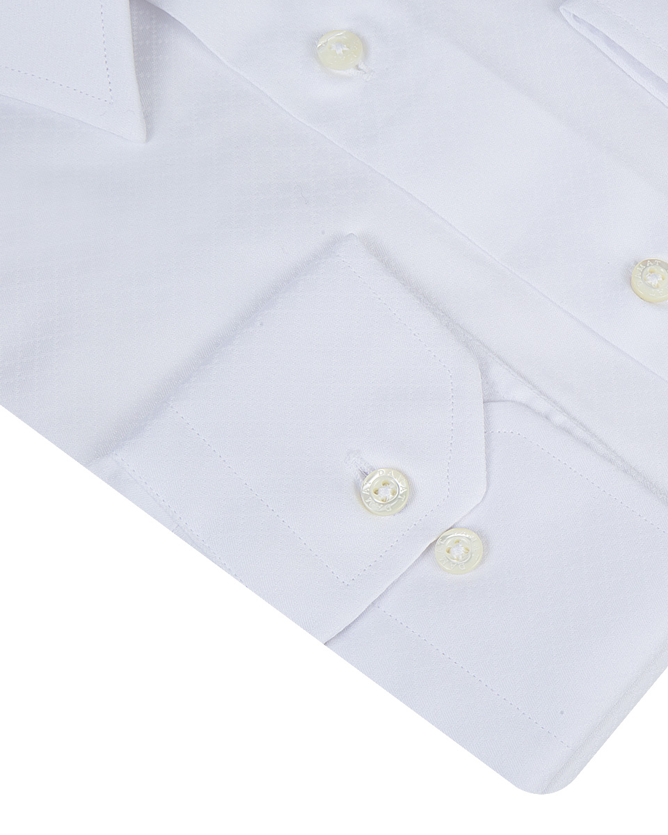 Damat Tween Damat Slim Fit Beyaz Desenli Easy Care Gömlek. 4
