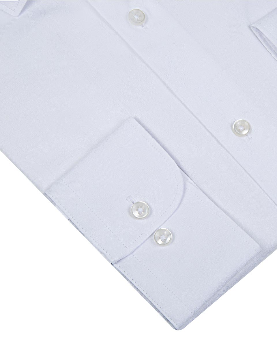 Damat Tween Tween Slim Fit Beyaz Desenli Gömlek. 1