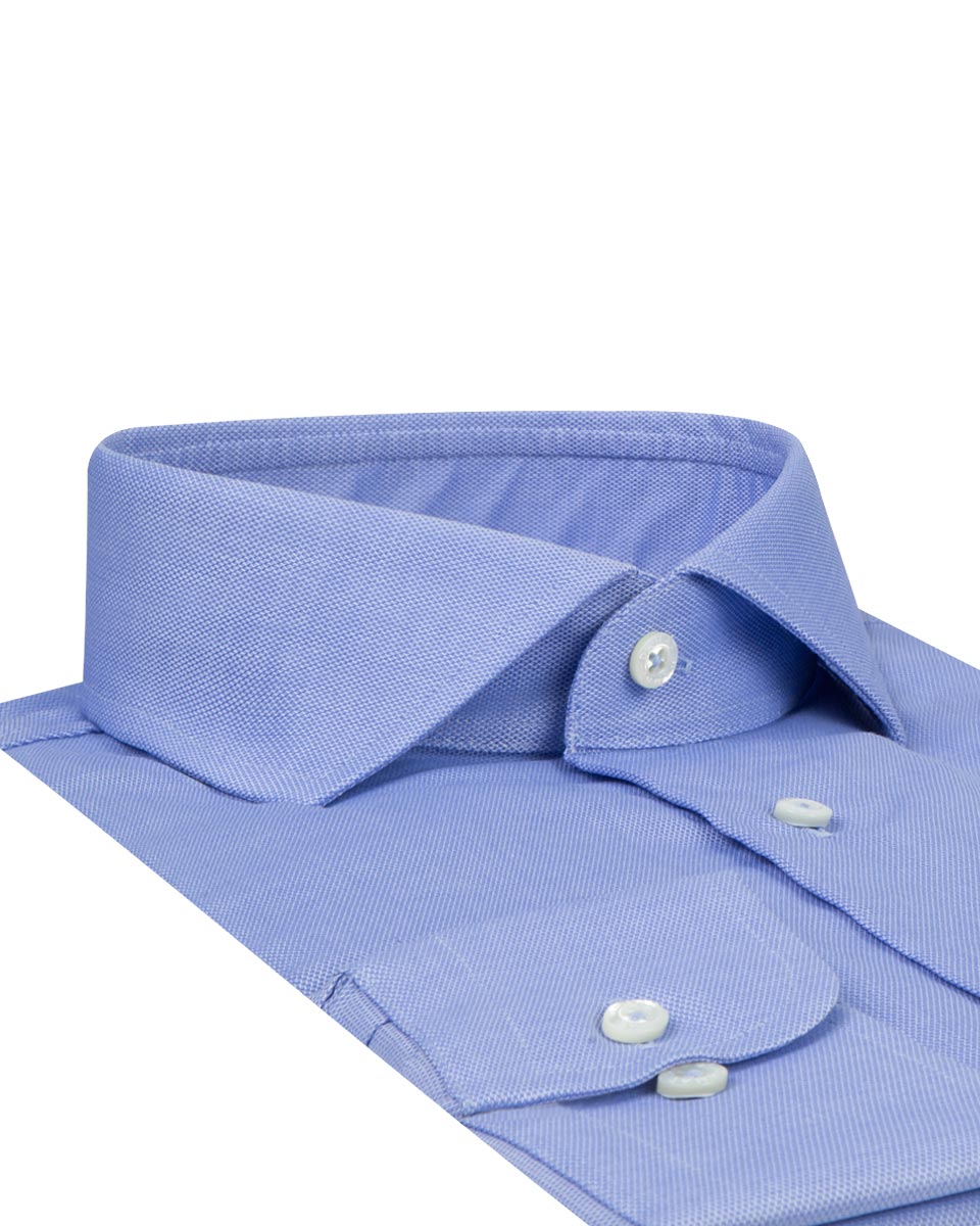 Damat Tween Damat Slim Fit Açık Mavi Desenli Travel Gömlek. 2