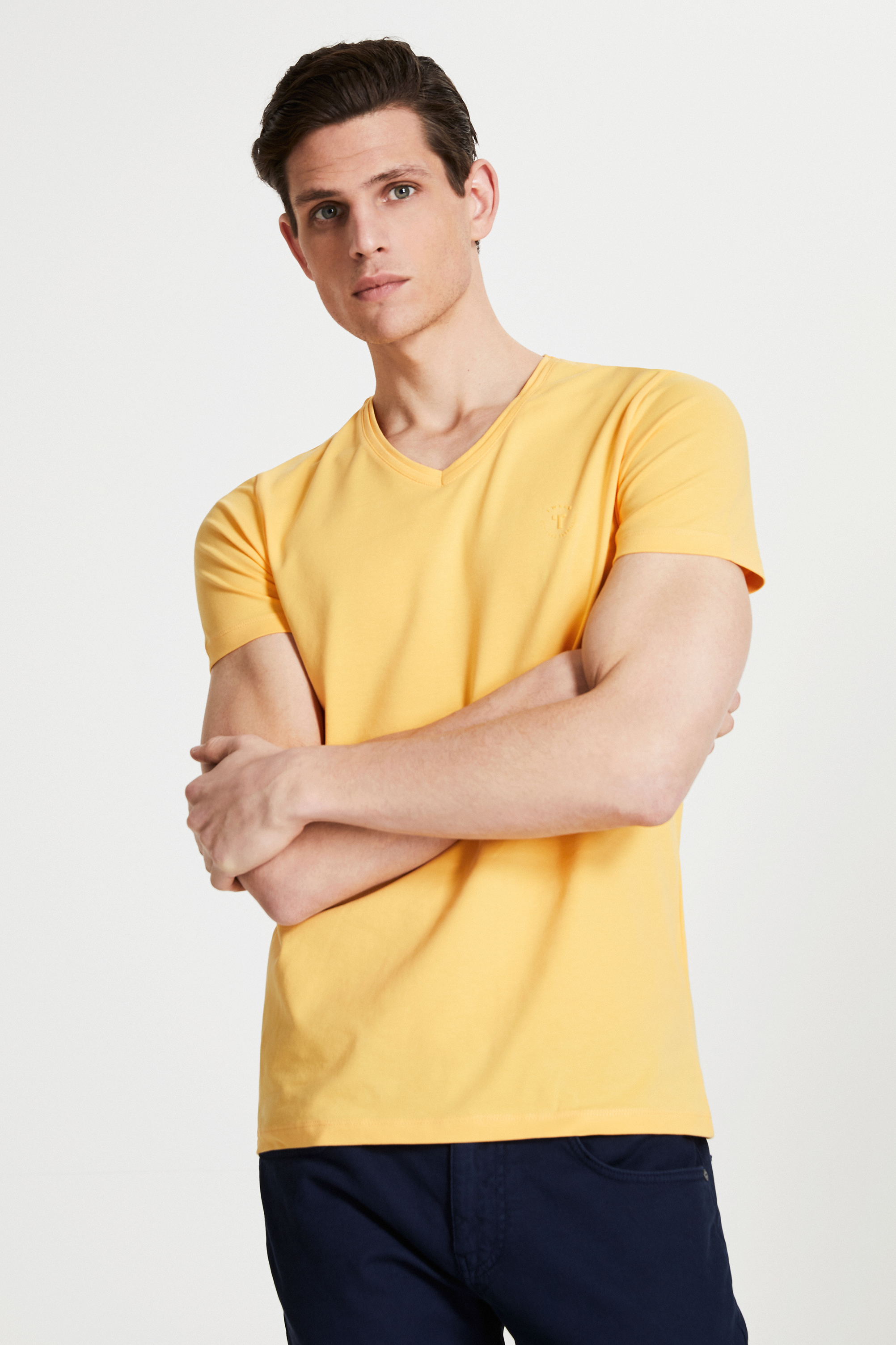 Damat Tween Tween Sarı Baskılı Baskılı T-shirt. 2