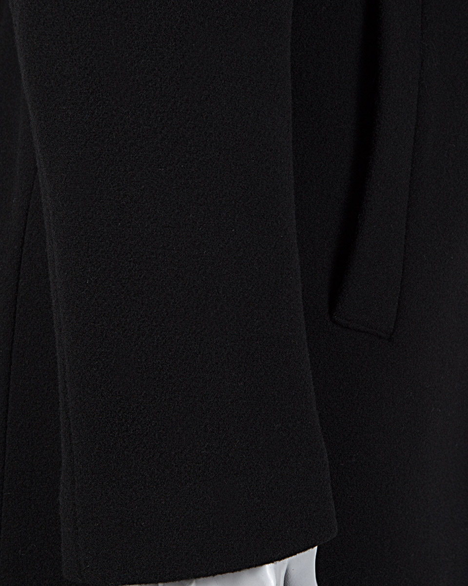 Damat Tween Tween Siyah Düz Palto. 2