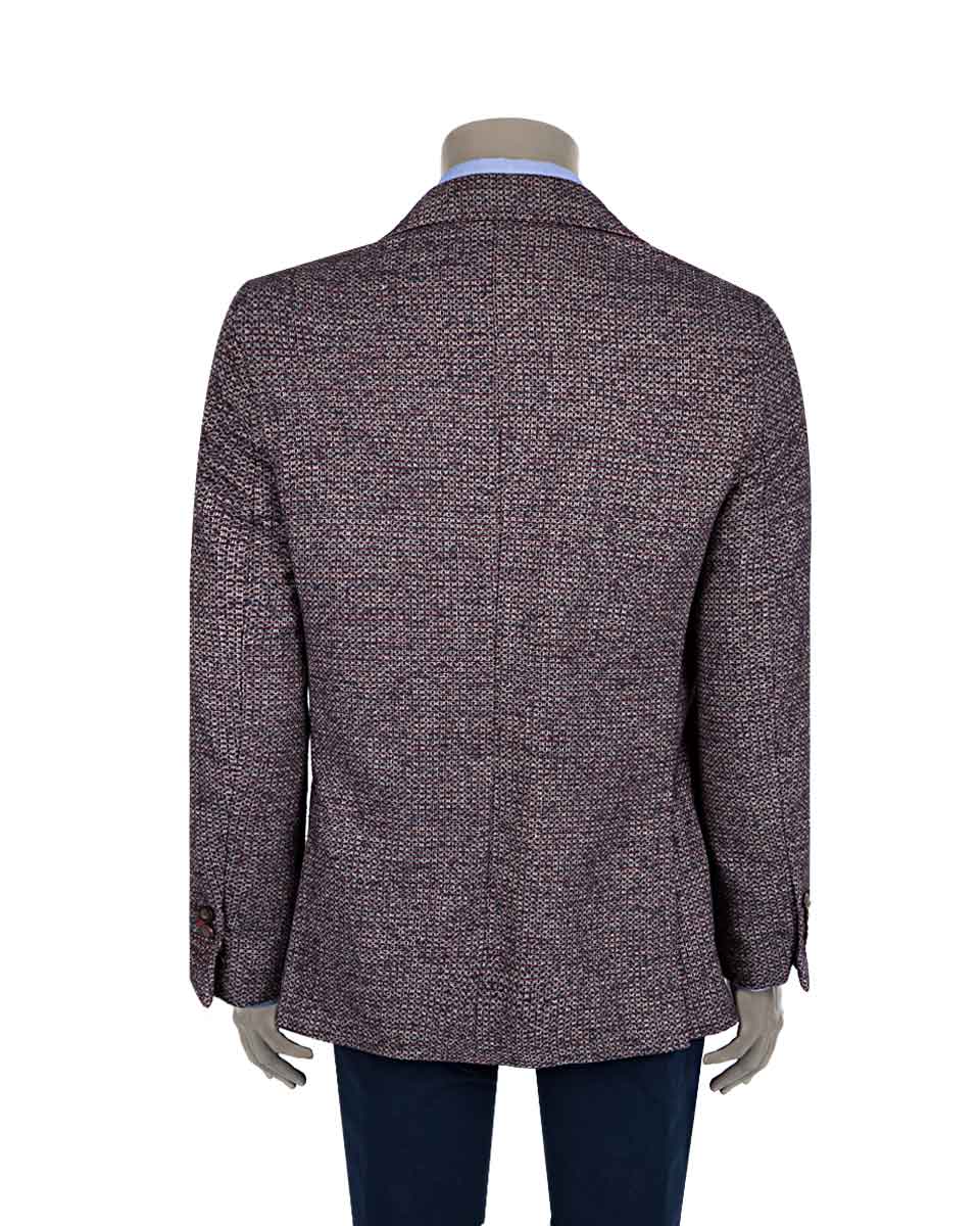 Damat Tween Damat Regular Fit Bordo Desenli Kumaş Ceket. 5