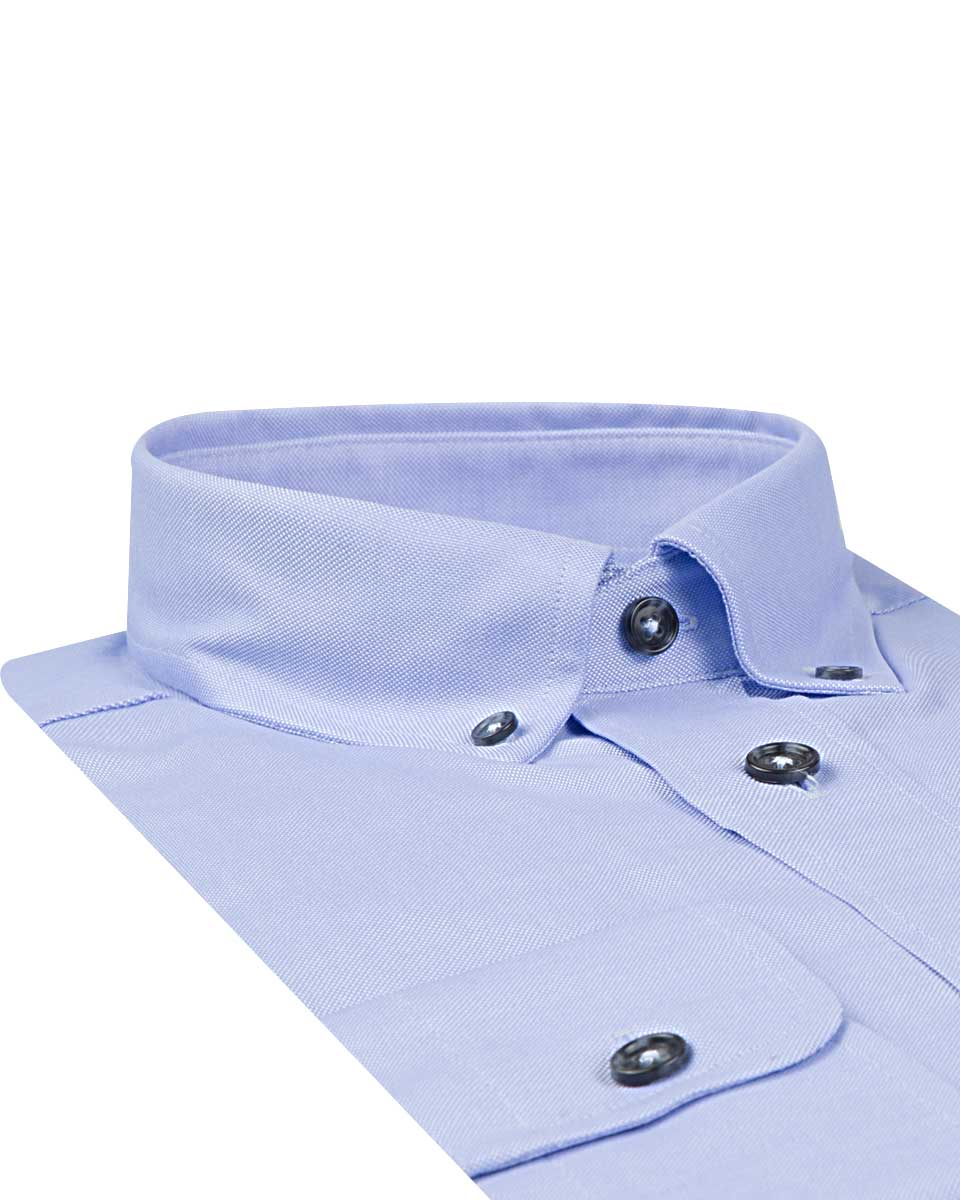 Damat Tween Damat Comfort Mavi Düz Easy Care Gömlek. 2