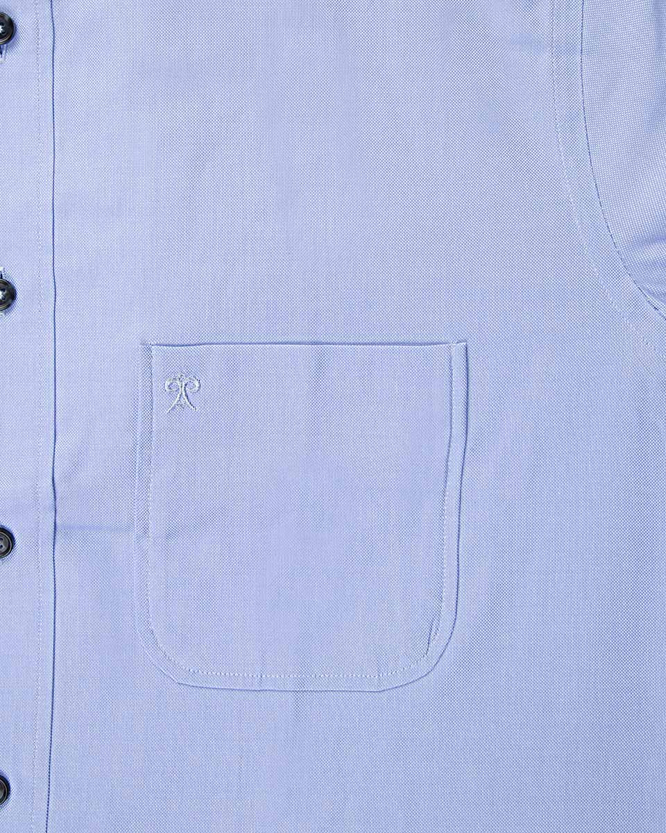 Damat Tween Damat Comfort Mavi Düz Easy Care Gömlek. 4