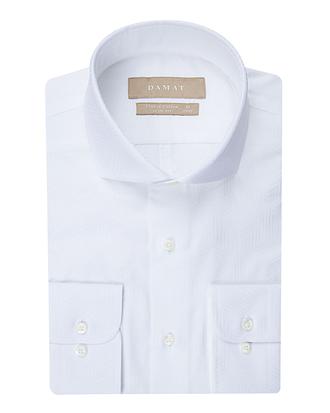 Damat Slim Fit Beyaz Desenli Easy Care Gömlek - 8681649375272 | Damat Tween