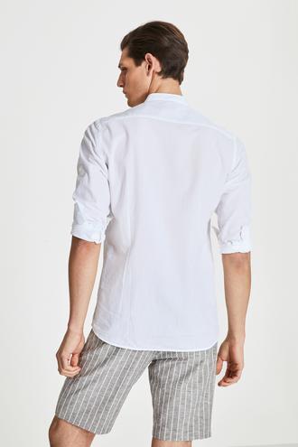 Tween Slim Fit Beyaz Düz Gömlek - 8681649893417 | Damat Tween