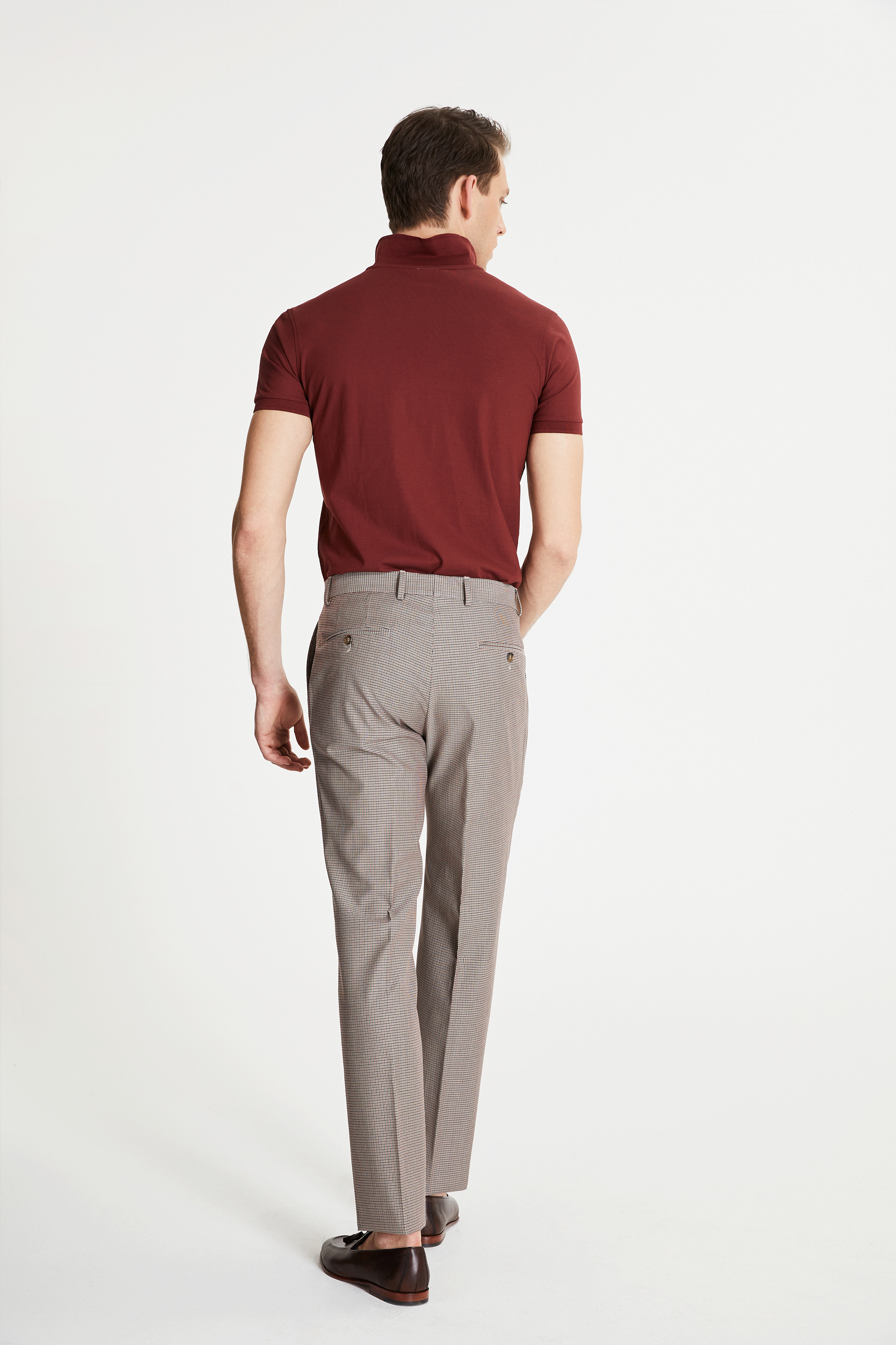Damat Tween Damat Slim Fit Kırmızı Desenli Kumaş Pantolon. 3