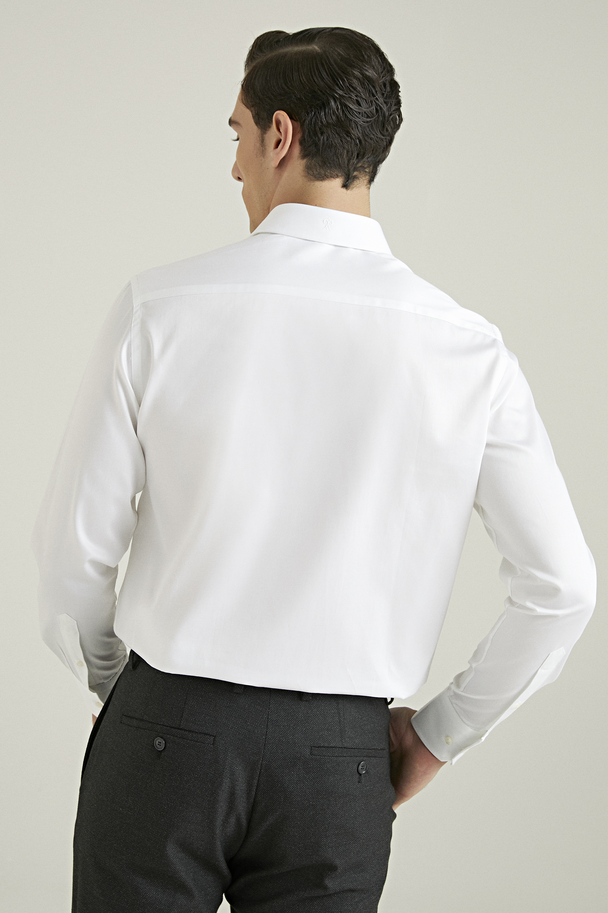 Damat Tween Damat Comfort Beyaz Düz Gömlek. 4