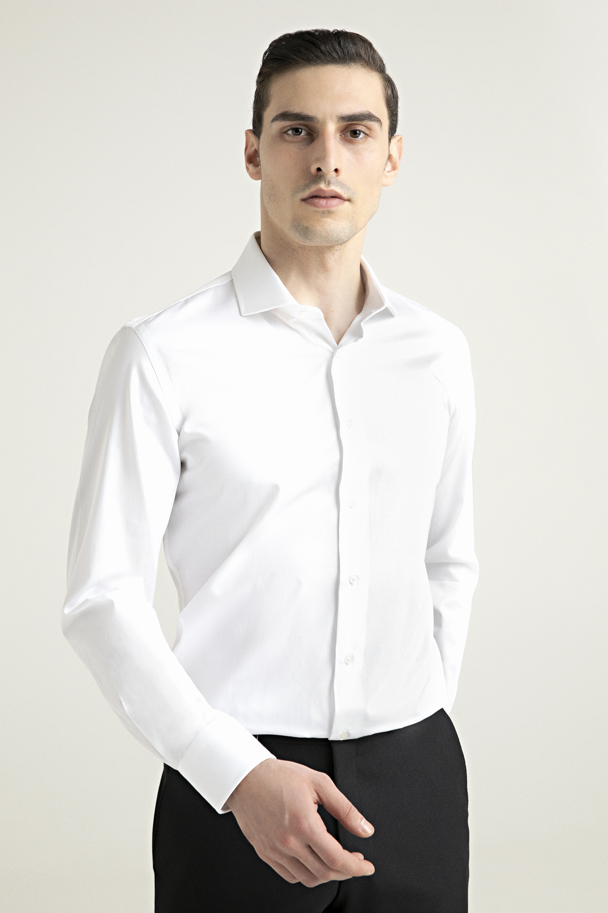 Damat Tween Damat Slim Fit Beyaz %100 Pamuk Gömlek. 1