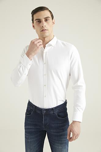 Ds Damat Regular Fit Beyaz Oxford Gömlek - 8682445491593 | D'S Damat