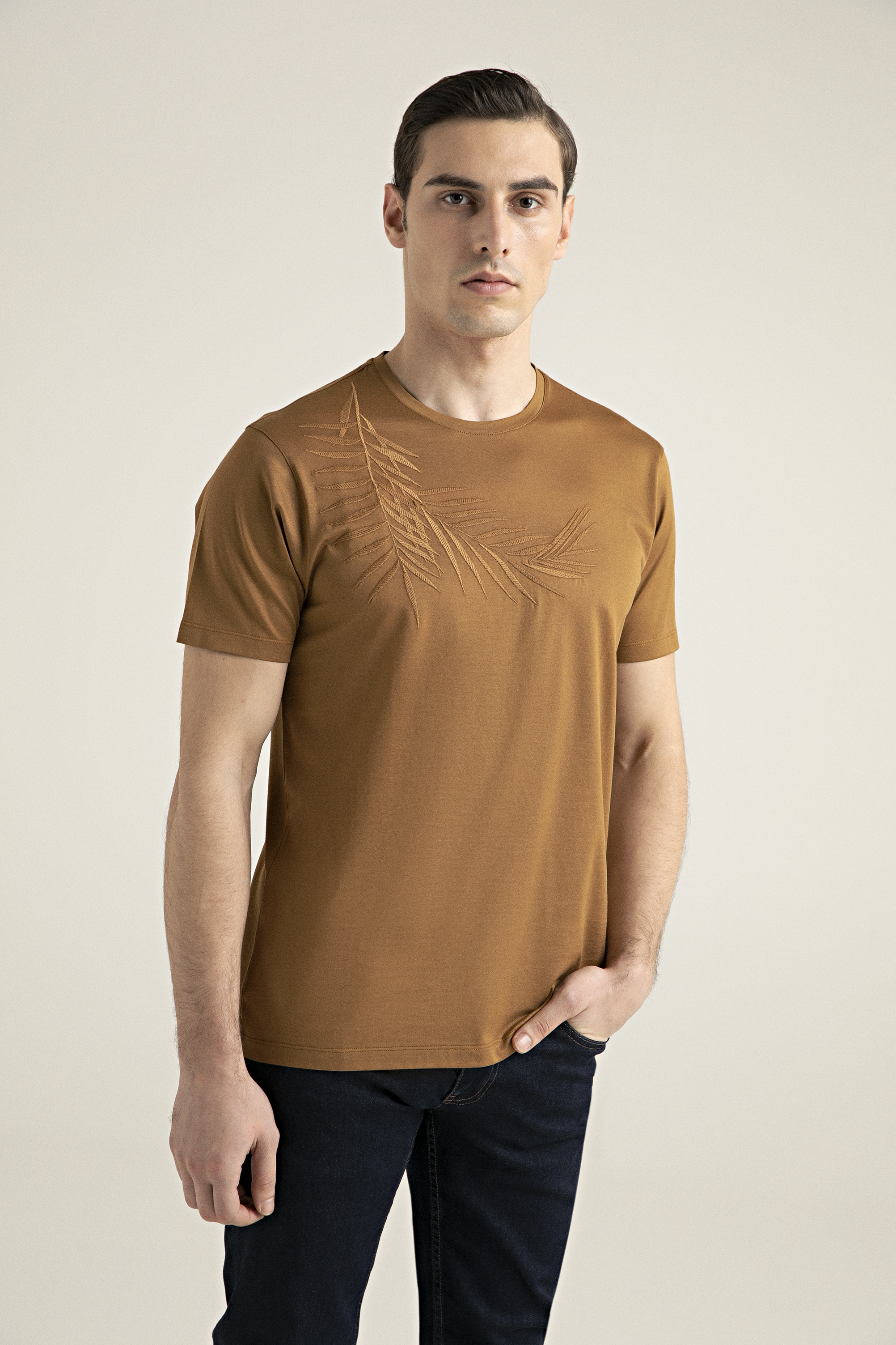 Damat Tween Damat Hardal Çizgili %100 Pamuk T-Shirt. 1