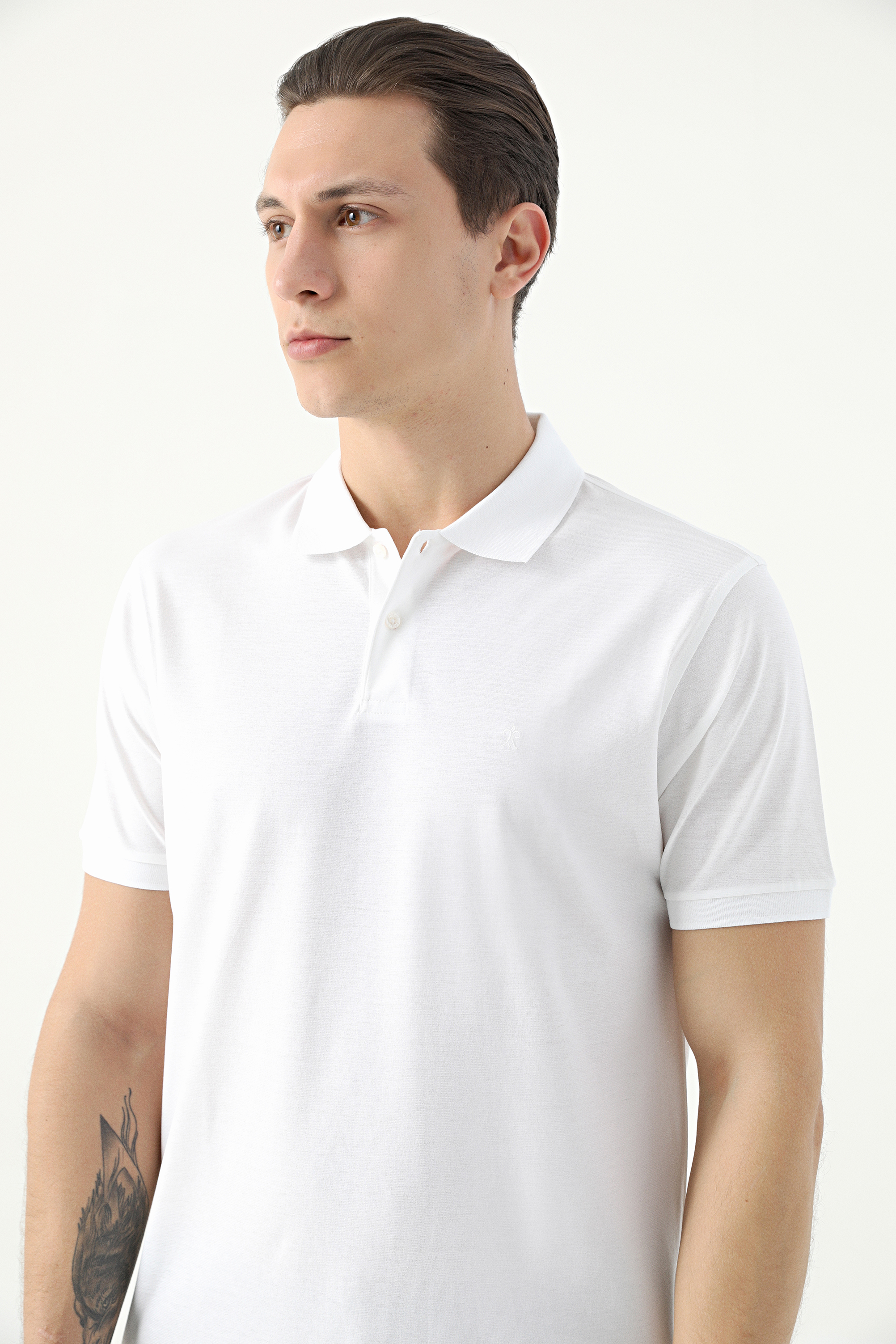 Damat Tween Damat Beyaz 60/2 Merserize T-Shirt. 2