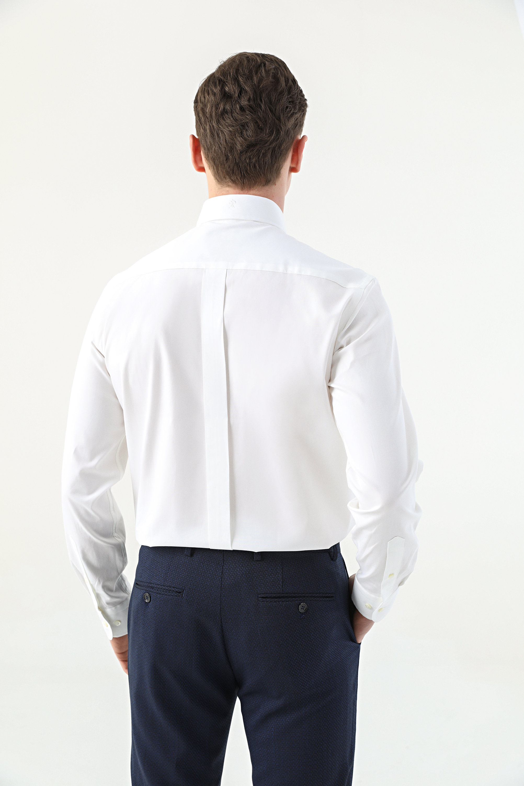 Damat Tween Damat Comfort Beyaz Düz Nano Care Gömlek. 4