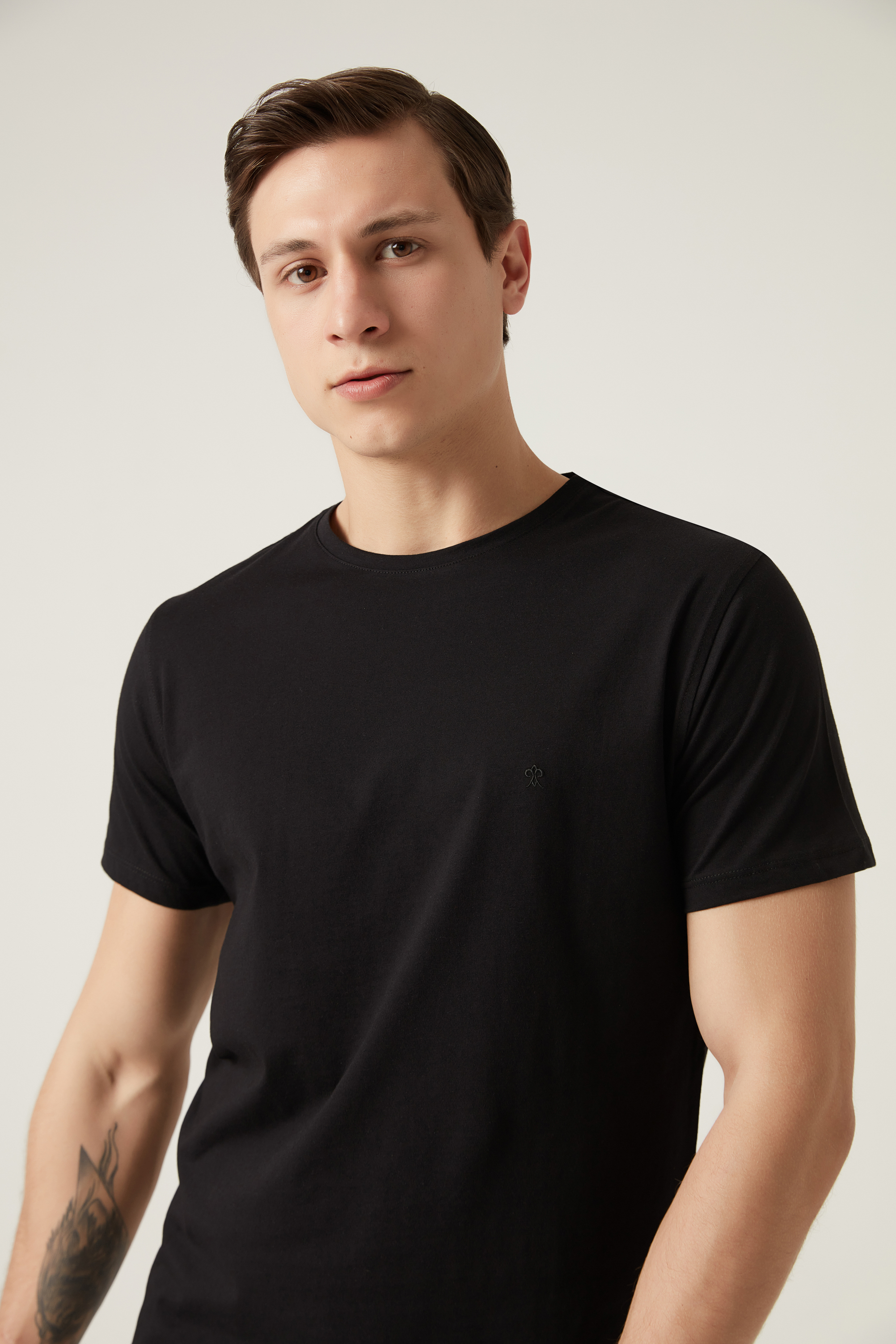 Damat Tween Damat Siyah %100 Pamuk T-Shirt. 2