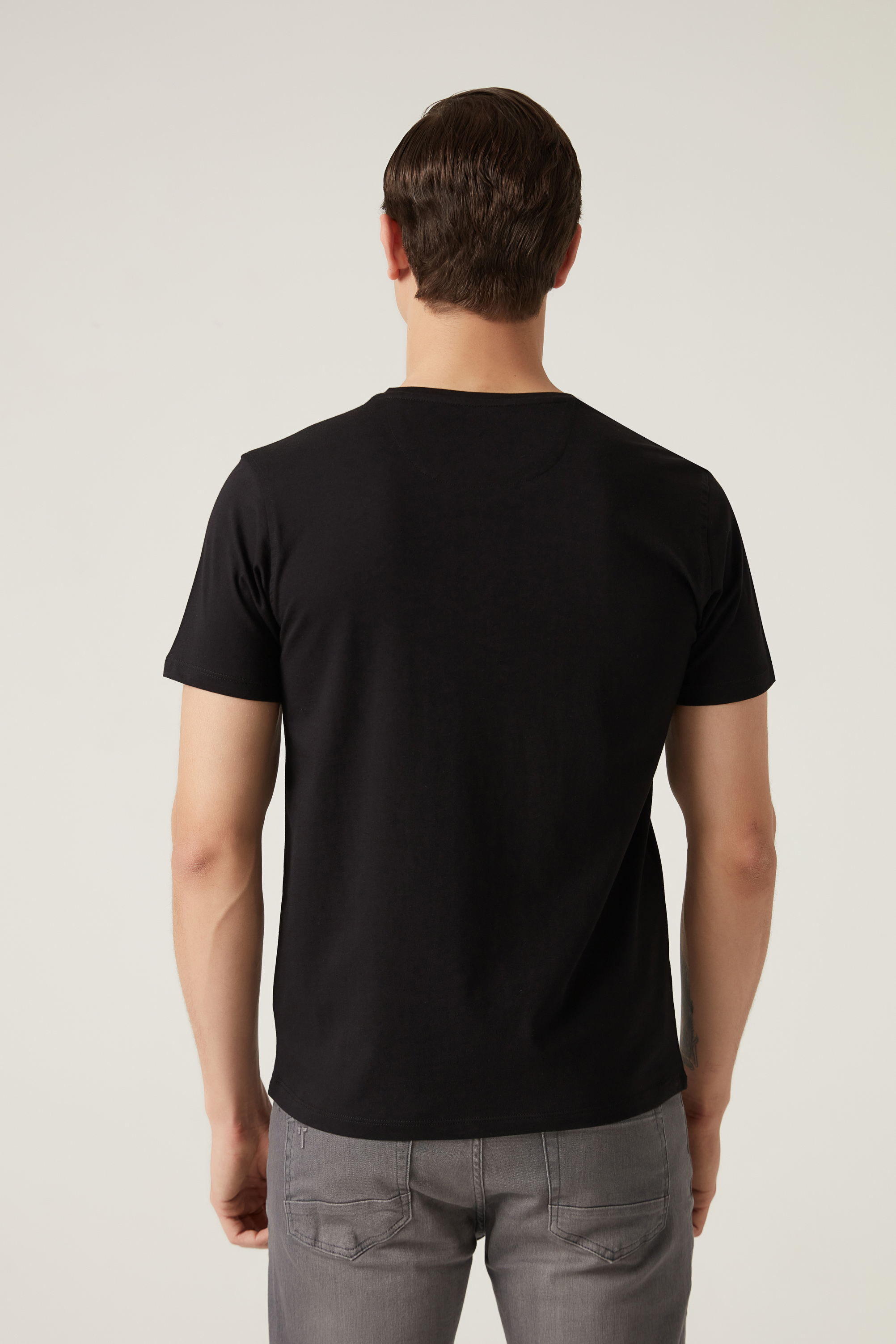 Damat Tween Damat Siyah %100 Pamuk T-Shirt. 4