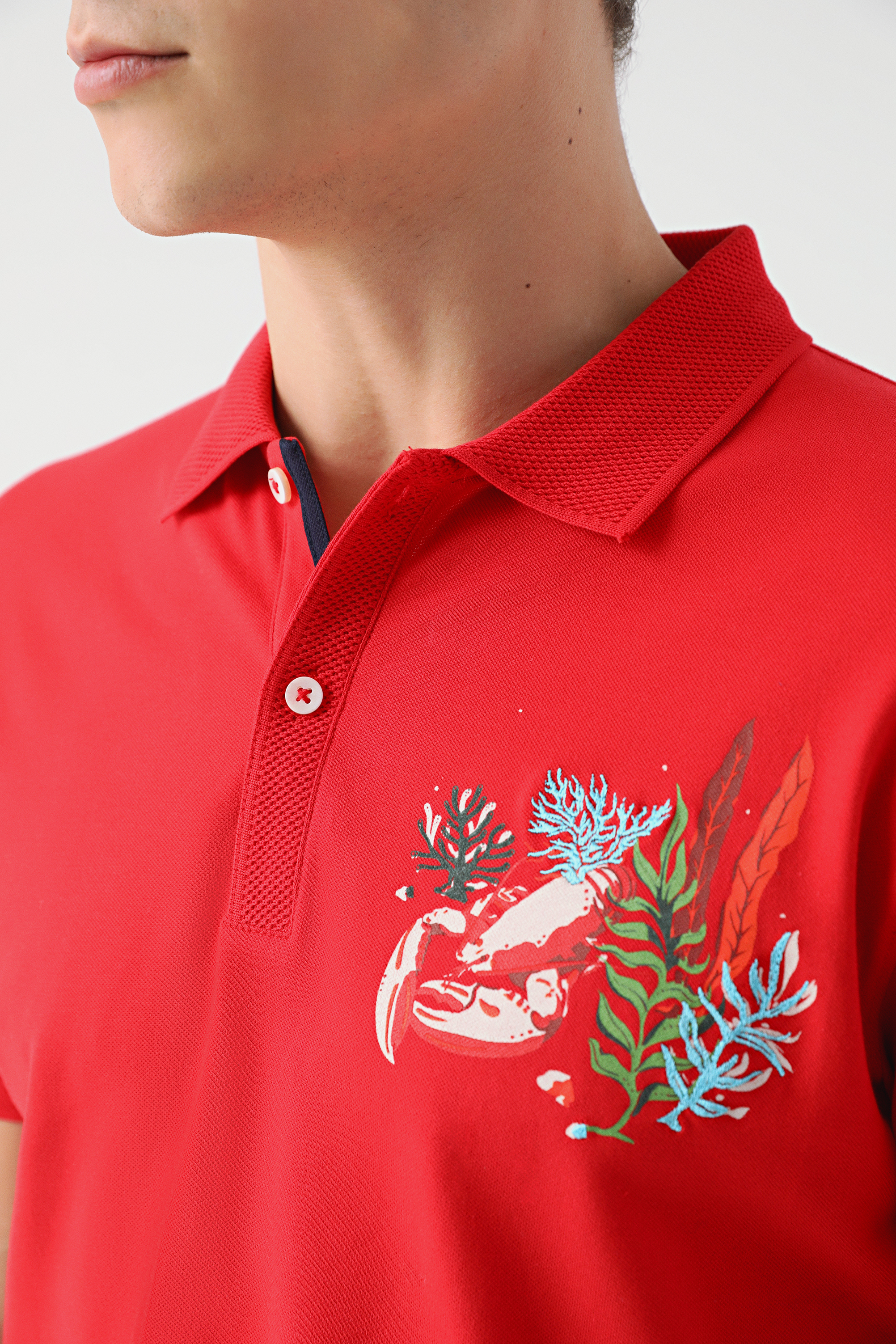 Damat Tween Tween Kırmızı Nakışlı %100 Pamuk T-Shirt. 3