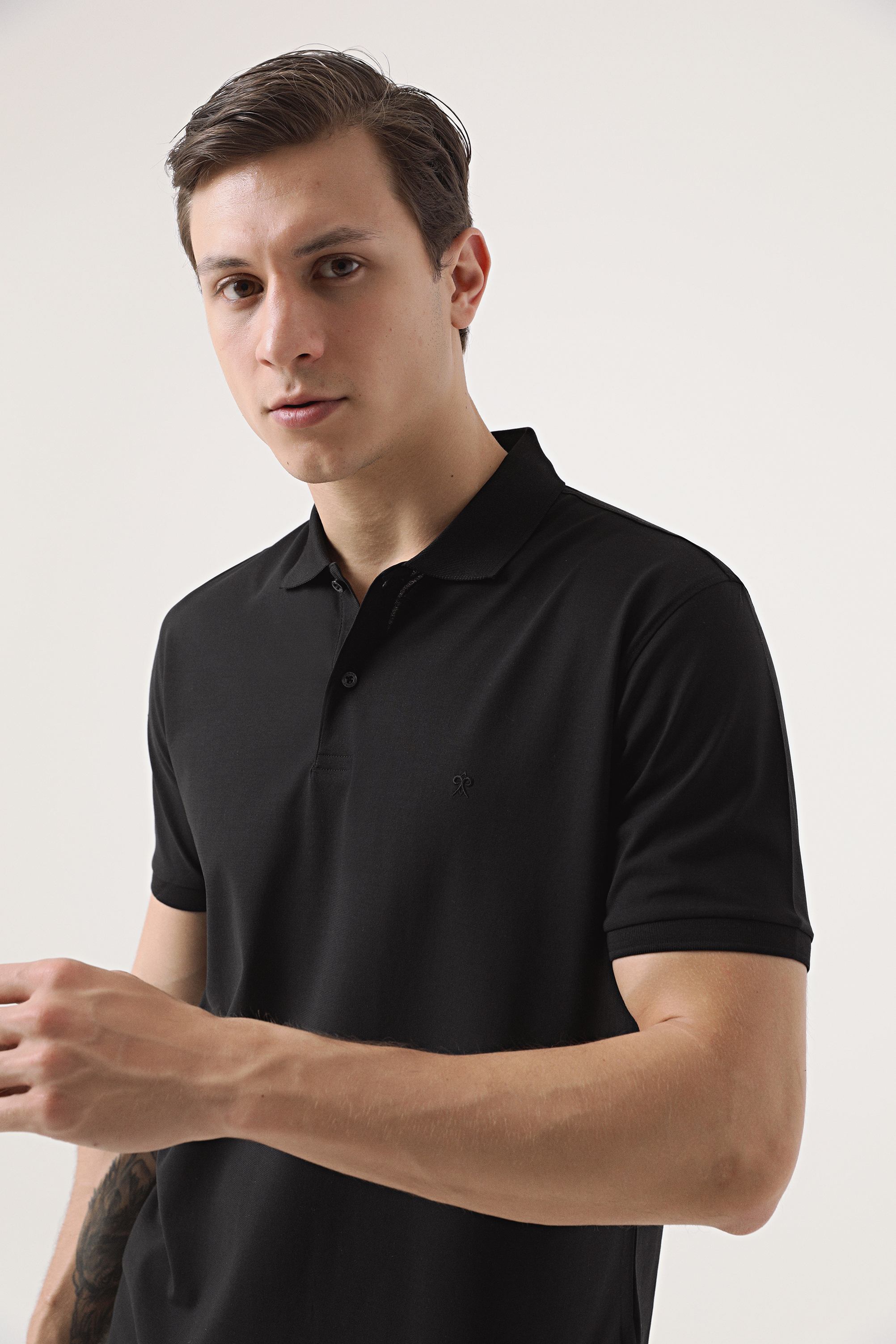 Damat Tween Damat Siyah 60/2 Merserize T-shirt. 2