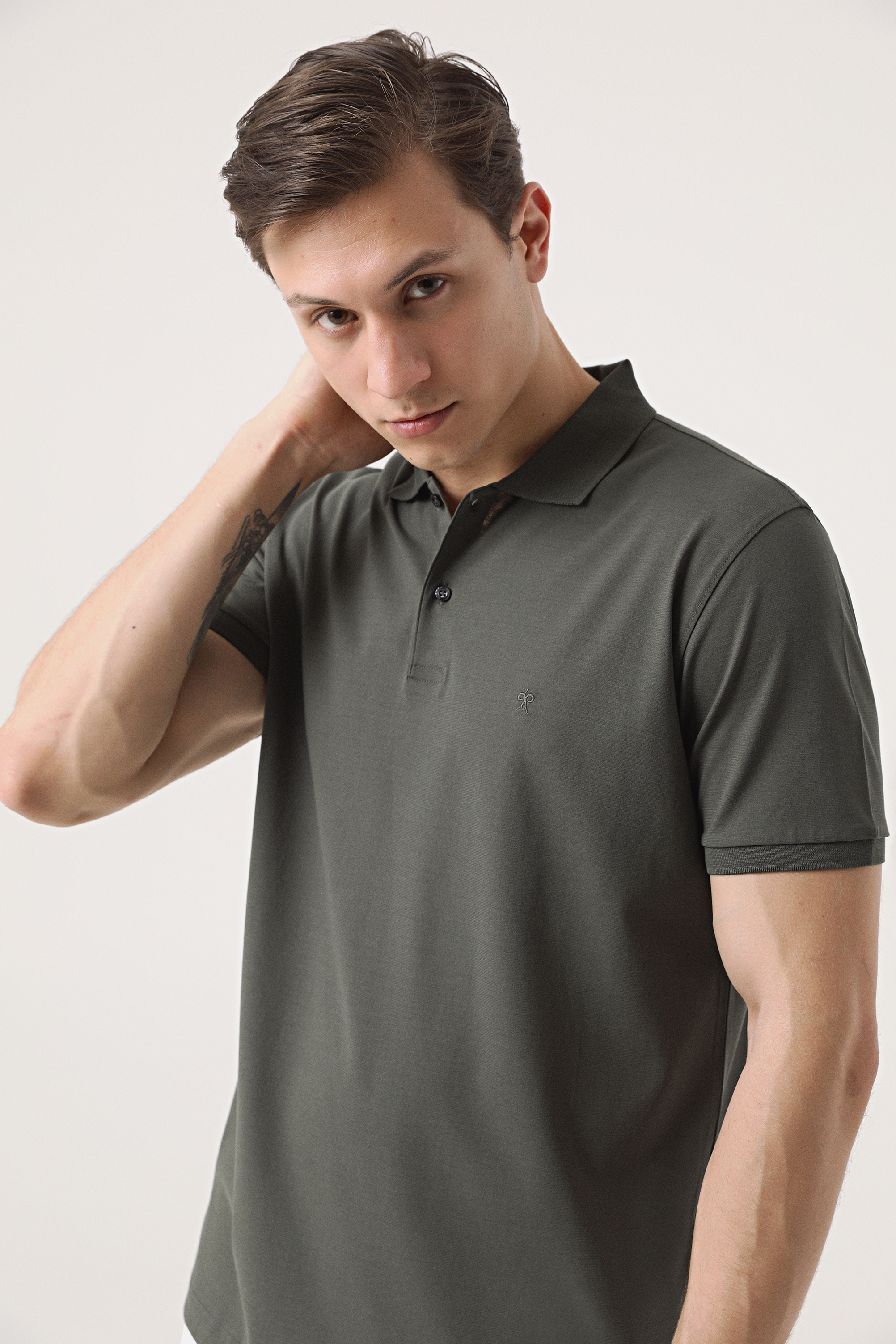 Damat Tween Damat Haki 60/2 Merserize T-Shirt. 3