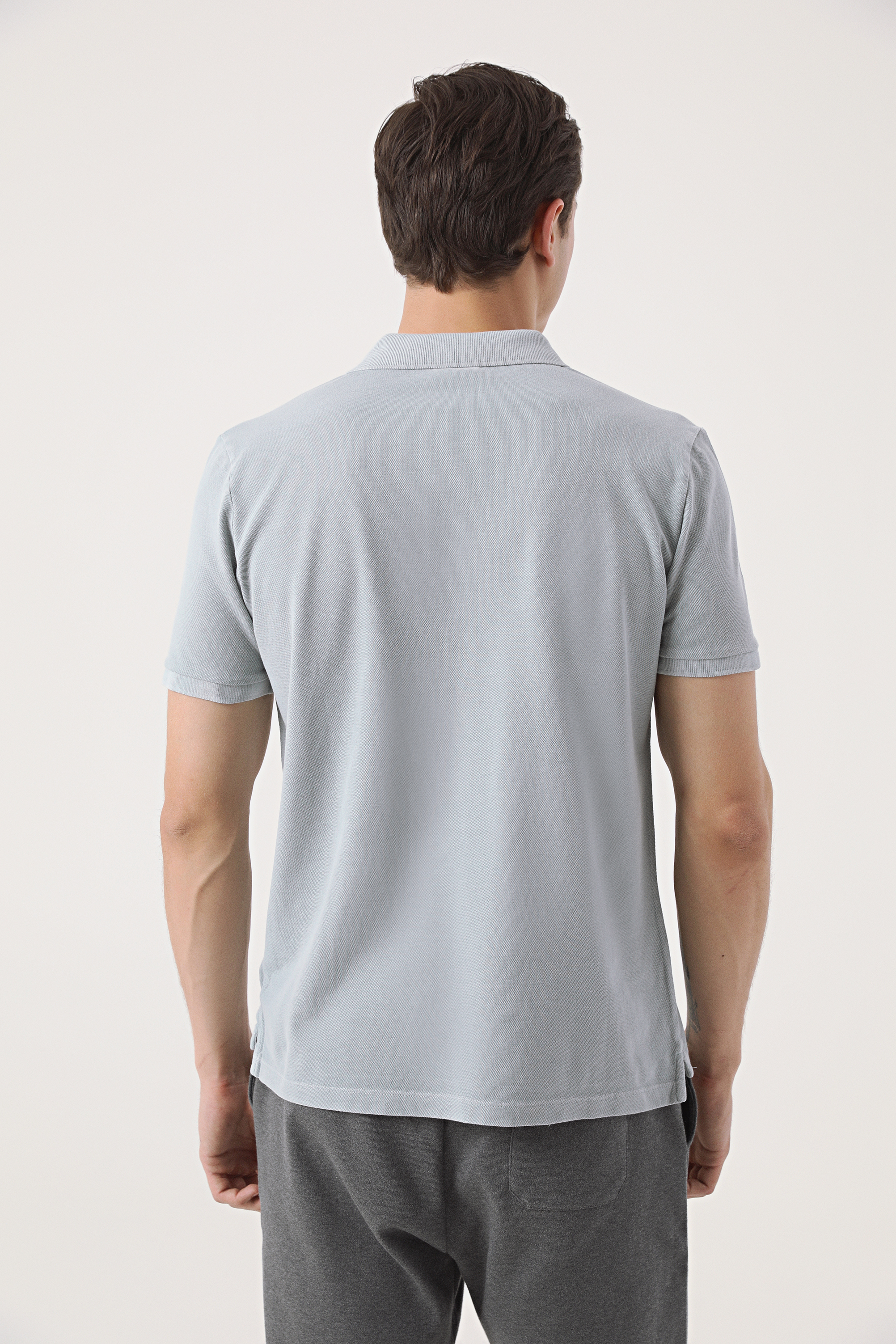 Damat Tween Damat Gri 60/2 Merserize T-Shirt. 4