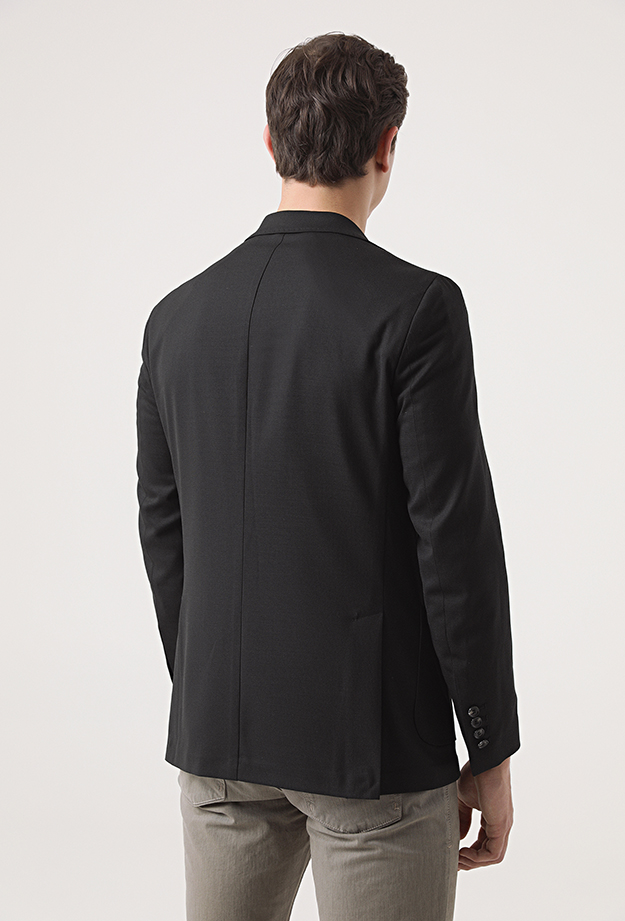 Damat Tween Damat Slim Fit Siyah Kumaş Ceket. 5