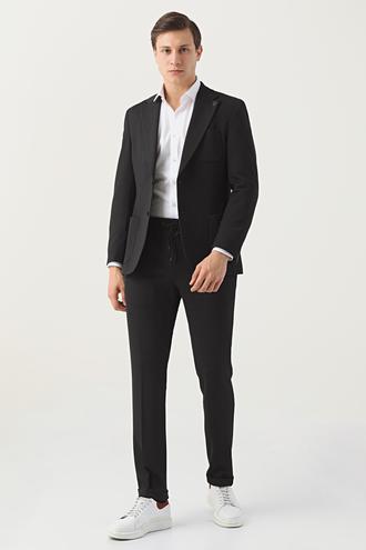 Damat Slim Fit Siyah Takım Elbise - 8682364656035 | Damat Tween