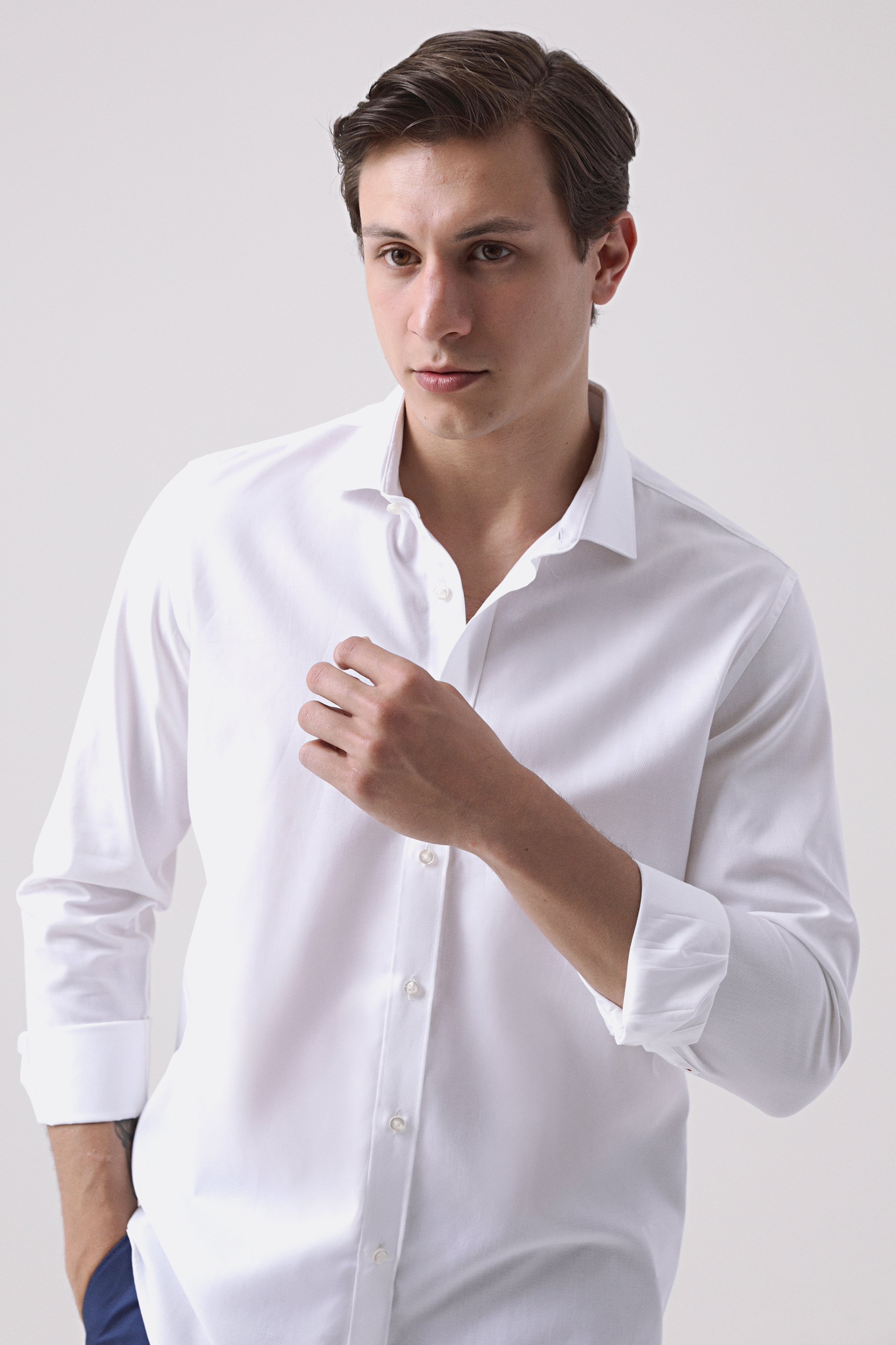 Damat Tween Tween Slim Fit Beyaz Gömlek. 1