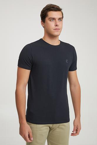 Twn Slim Fit Siyah Baskılı T-shirt - 8682445614626 | D'S Damat