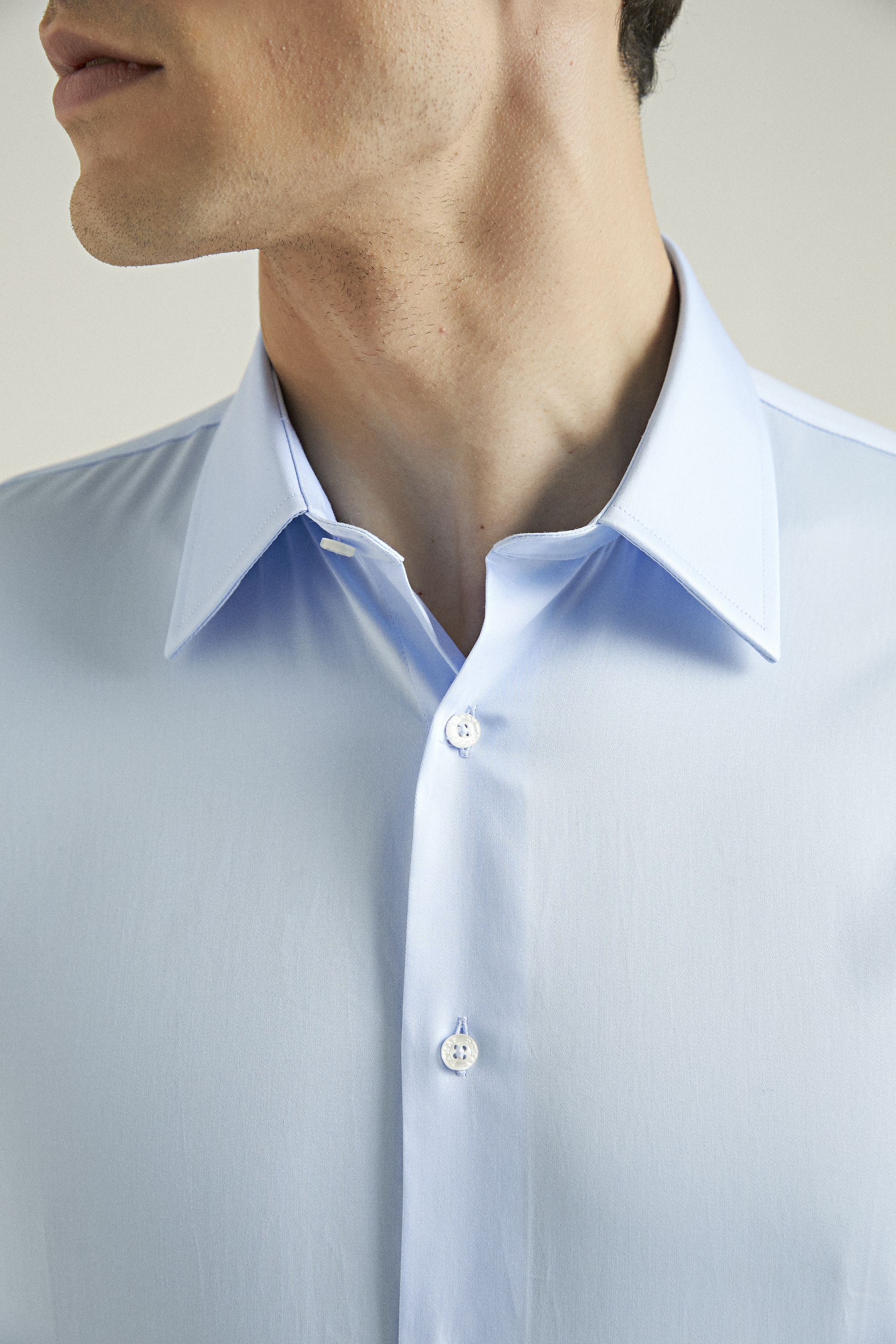 Damat Tween Damat Slim Fit Açık Mavi %100 Pamuk Gömlek. 3