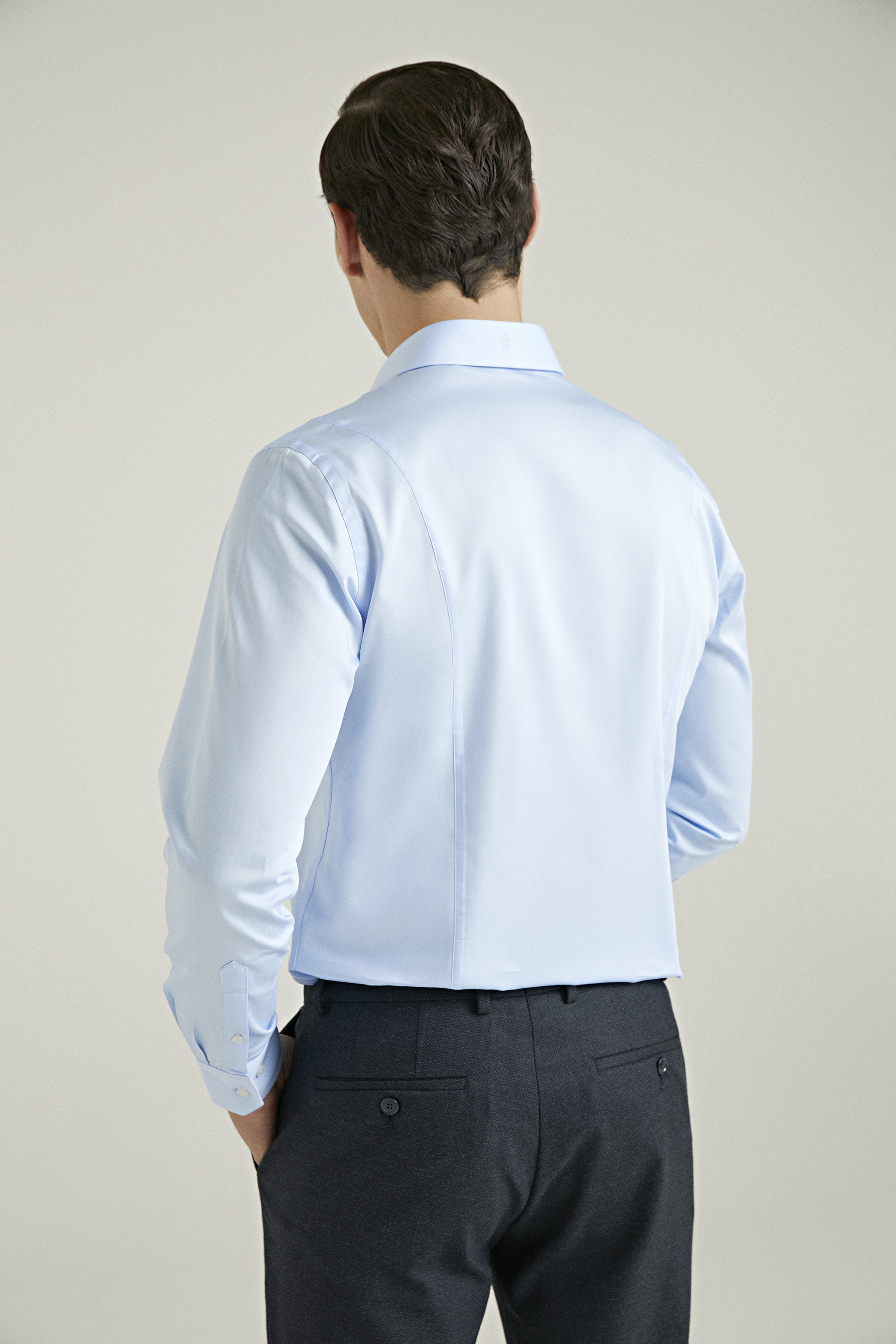 Damat Tween Damat Slim Fit Açık Mavi %100 Pamuk Gömlek. 4