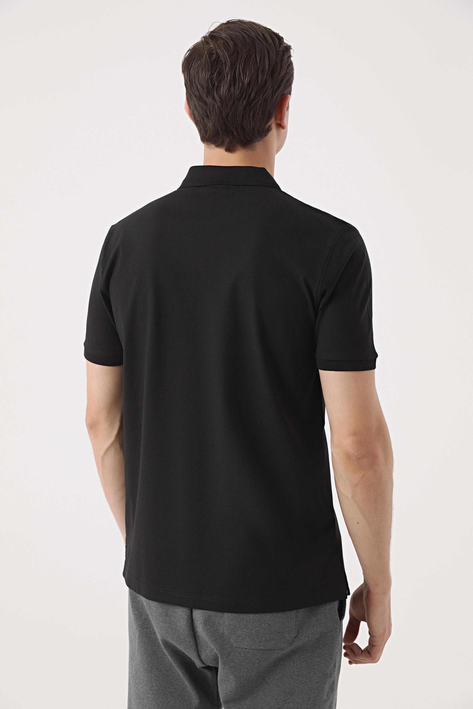 Damat Tween Damat Siyah 60/2 Merserize T-Shirt. 4