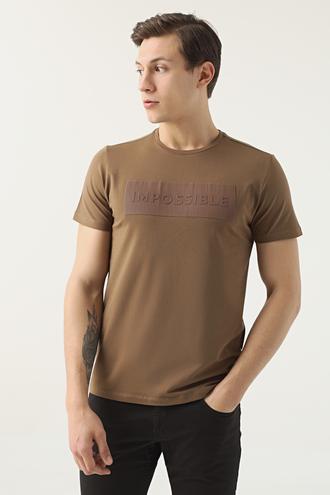 Twn Slim Fit Vizon Baskılı T-shirt - 8682445905168 | D'S Damat