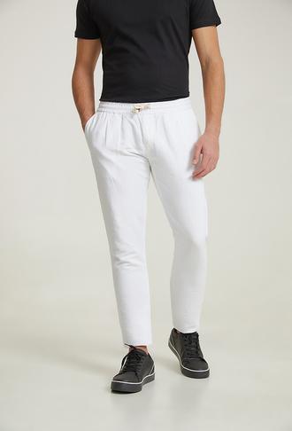 Damat Slim Fit Beyaz Jogger Pantolon - 8682364950867 | Damat Tween