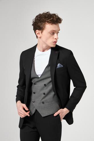 Tween Slim Fit Siyah Kombinli Takım Elbise - 8682365115111 | Damat Tween