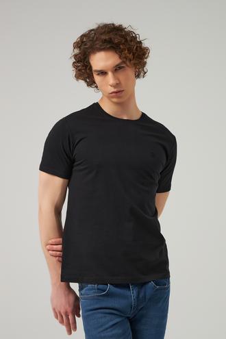 Ds Damat Regular Fit Siyah T-shirt - 8682445758757 | D'S Damat