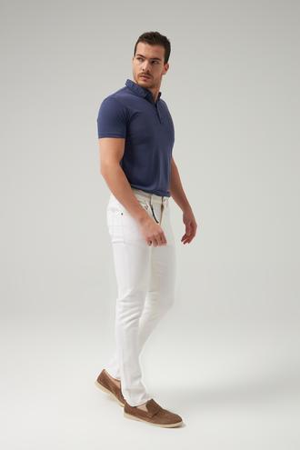 Twn Super Slim Fit Beyaz Düz Denim Pantolon - 8682445905700 | D'S Damat