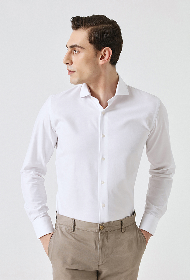 Damat Tween Damat Slim Fit Beyaz Gömlek. 2