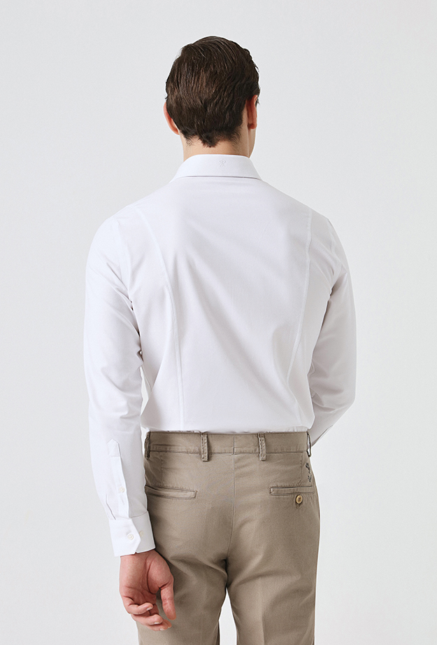 Damat Tween Damat Slim Fit Beyaz Gömlek. 4